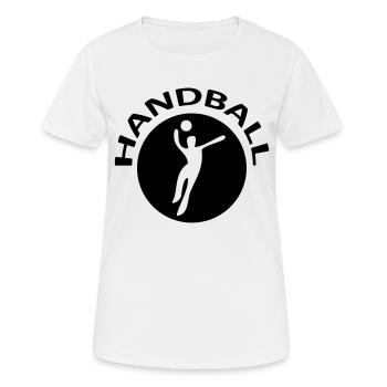 Handball - Women's Breathable T-Shirt - white - Front - AI Model Female 172 dark (172cm)