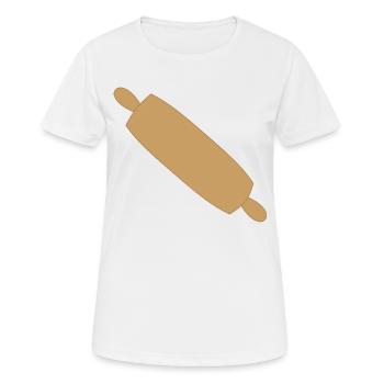 nudelholz - Frauen T-Shirt atmungsaktiv - Weiß - Vorne - AI Model Female 172 dark (172cm)