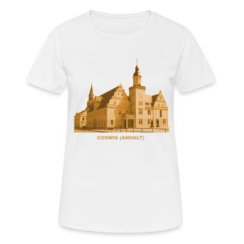 Hôtel de ville de Coswig Anhalt Saxe-Anhalt Elbe - T-shirt respirant Femme - blanc - Devant - AI Model Female 172 dark (172cm)