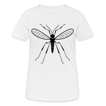 Moustique - T-shirt respirant Femme - blanc - Devant - AI Model Female 172 dark (172cm)