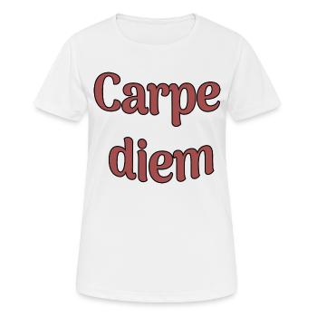 Carpe diem - T-shirt respirant Femme - blanc - Devant - AI Model Female 172 dark (172cm)
