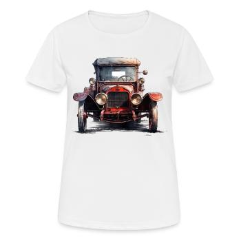 Les voitures anciennes sont un symbole de style - T-shirt respirant Femme - blanc - Devant - AI Model Female 172 dark (172cm)