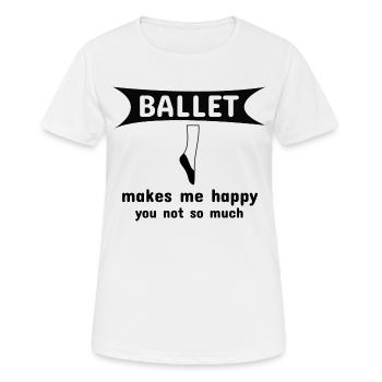 Dancing Dance Music - Frauen T-Shirt atmungsaktiv - Weiß - Vorne - AI Model Female 172 dark (172cm)