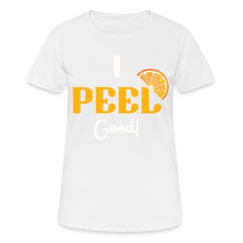 Ich schäle gute Orange - Frauen T-Shirt atmungsaktiv - Weiß - Vorne - AI Model Female 172 dark (172cm)
