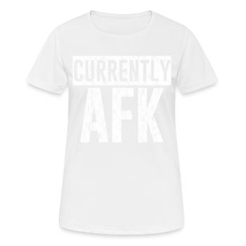 Actuellement Afk 3 - T-shirt respirant Femme - blanc - Devant - AI Model Female 172 dark (172cm)