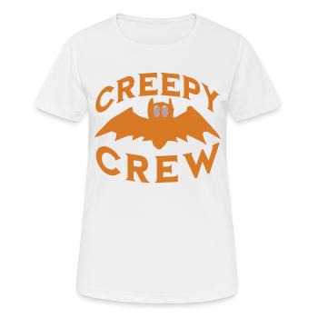 La Troupe Effrayante d'Halloween - T-shirt respirant Femme - blanc - Devant - AI Model Female 172 dark (172cm)