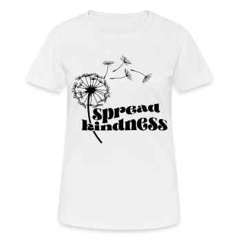 Spread kindness - Women's Breathable T-Shirt - white - Front - AI Model Female 172 dark (172cm)