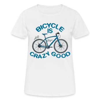Le vélo est bon - T-shirt respirant Femme - blanc - Devant - AI Model Female 172 dark (172cm)