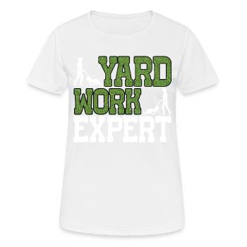 Yard Work Expert 22 - Women's Breathable T-Shirt - white - Front - AI Model Female 172 dark (172cm)