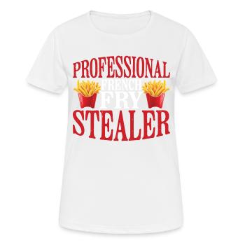 Professional French Fry Stealer 6 - Women's Breathable T-Shirt - white - Front - AI Model Female 172 dark (172cm)