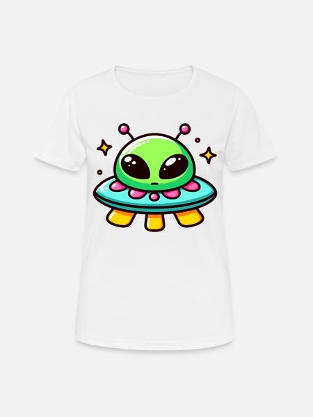 Alien Encounter - Women's Breathable T-Shirt - white