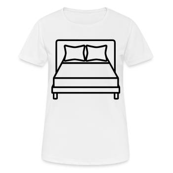lit - T-shirt respirant Femme - blanc - Devant - AI Model Female 172 dark (172cm)