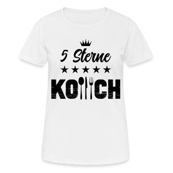 5 Star Chef - Women's Breathable T-Shirt - white - Front - AI Model Female 172 dark (172cm)