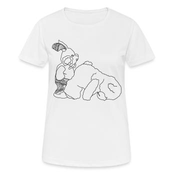 Teddy Bear Bunny - Women's Breathable T-Shirt - white - Front - AI Model Female 172 dark (172cm)
