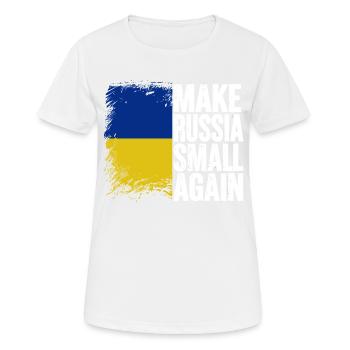 Make russia small again - Frauen T-Shirt atmungsaktiv - Weiß - Vorne - AI Model Female 172 dark (172cm)