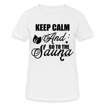 Sauna Wellness Spa - Frauen T-Shirt atmungsaktiv - Weiß - Vorne - AI Model Female 172 dark (172cm)