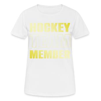 hockey team - Women's Breathable T-Shirt - white - Front - AI Model Female 172 dark (172cm)