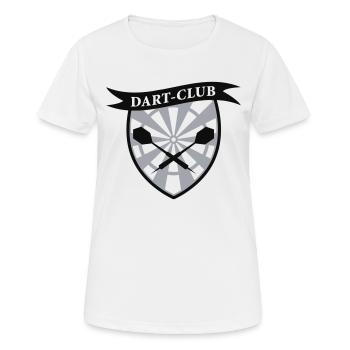 Dart Club 2 - zweifarbig - Frauen T-Shirt atmungsaktiv - Weiß - Vorne - AI Model Female 172 dark (172cm)