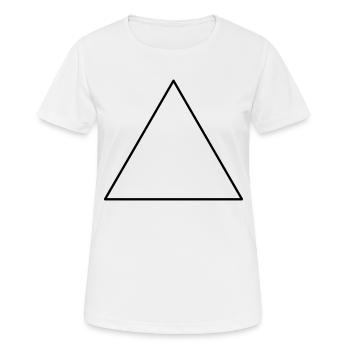 Triangle - T-shirt respirant Femme - blanc - Devant - AI Model Female 172 dark (172cm)