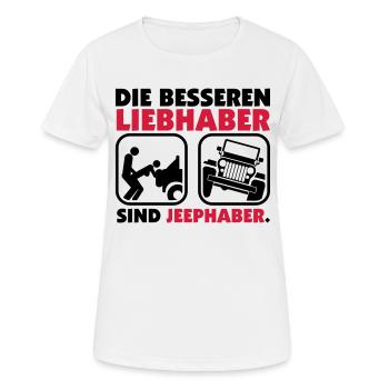 Ohne Worte. - Frauen T-Shirt atmungsaktiv - Weiß - Vorne - AI Model Female 172 dark (172cm)
