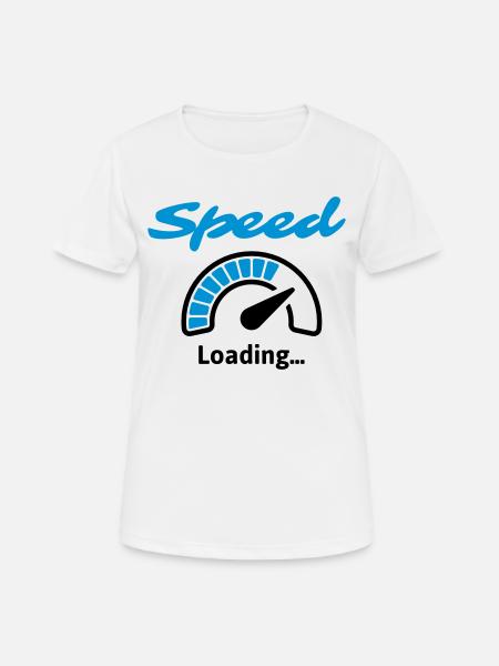 Speed Loading ... - Women's Breathable T-Shirt - white
