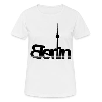 Tour de télévision de Berlin - T-shirt respirant Femme - blanc - Devant - AI Model Female 172 dark (172cm)