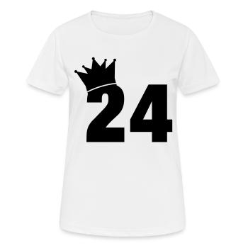 24_krone_f1 - Frauen T-Shirt atmungsaktiv - Weiß - Vorne - AI Model Female 172 dark (172cm)