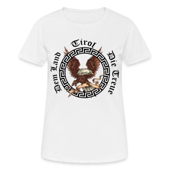 La loyauté du pays du Tyrol - T-shirt respirant Femme - blanc - Devant - AI Model Female 172 dark (172cm)