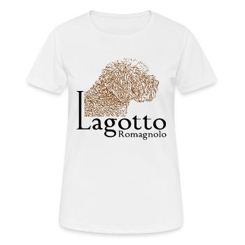 lotti1 1 - Frauen T-Shirt atmungsaktiv - Weiß - Vorne - AI Model Female 172 dark (172cm)