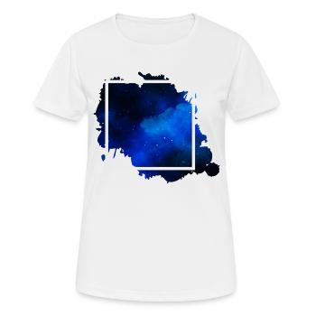 Square Blue Square blue - Women's Breathable T-Shirt - white - Front - AI Model Female 172 dark (172cm)