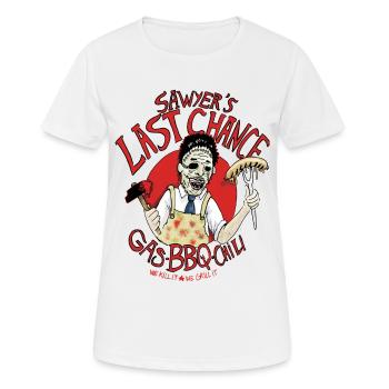 sawyer's bbq - Women's Breathable T-Shirt - white - Front - AI Model Female 172 dark (172cm)