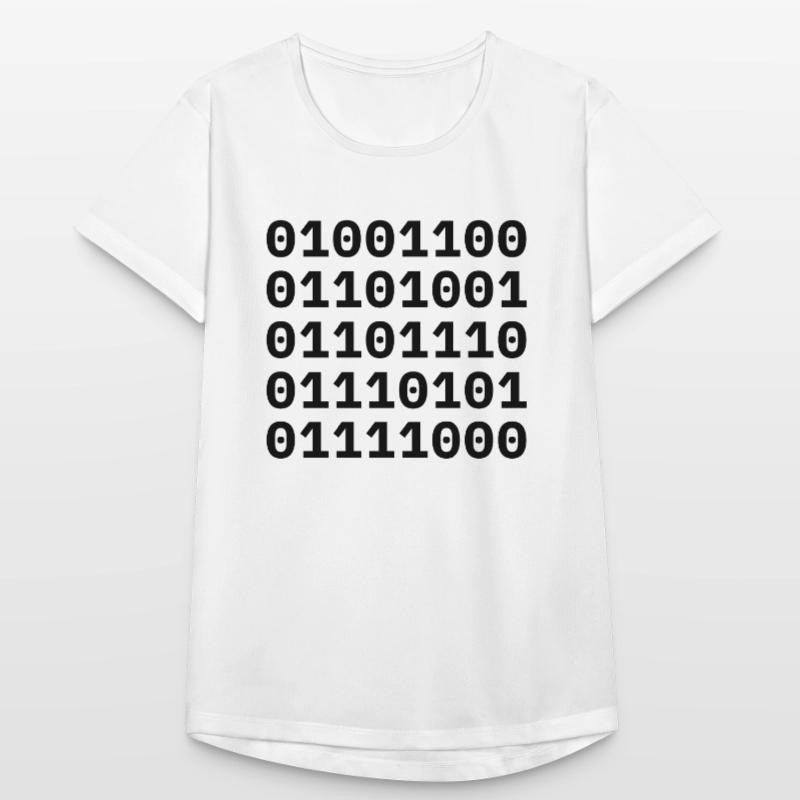 "LINUX" in binary code. Women's Breathable T-Shirt