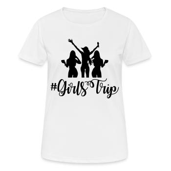 girls trip - Frauen T-Shirt atmungsaktiv - Weiß - Vorne - AI Model Female 172 dark (172cm)