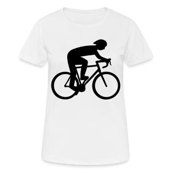 Cycliste - T-shirt respirant Femme - blanc - Devant - AI Model Female 172 dark (172cm)