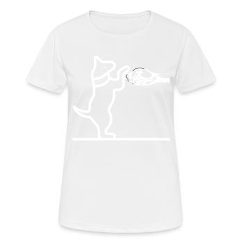 Dog dog - Women's Breathable T-Shirt - white - Front - AI Model Female 172 dark (172cm)