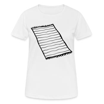 Teppich Cool Design - Frauen T-Shirt atmungsaktiv - Weiß - Vorne - AI Model Female 172 dark (172cm)