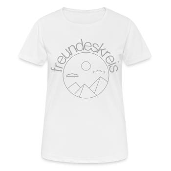 Friends of Mountains Minimalist - Women's Breathable T-Shirt - white - Front - AI Model Female 172 dark (172cm)