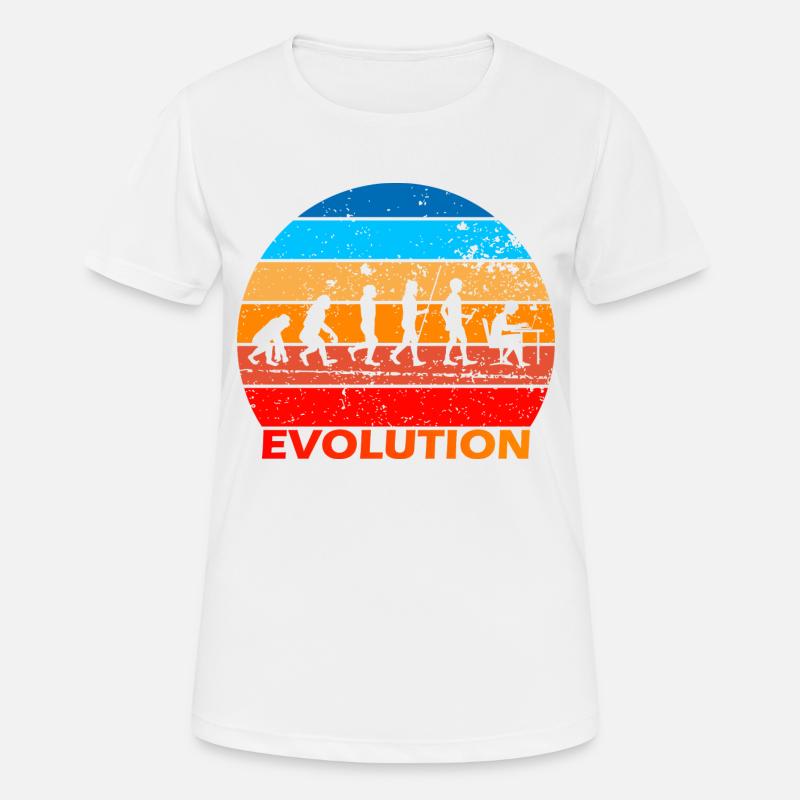 Evolution de l’informatique informatique Informatique Computer Science Computer Nerds - T-shirt respirant Femme - blanc