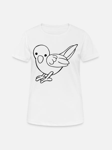small sweet bird - Women's Breathable T-Shirt - white