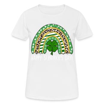 Happy St. Patrick´s Day Saint Patrick Irland Irish - Frauen T-Shirt atmungsaktiv - Weiß - Vorne - AI Model Female 172 dark (172cm)