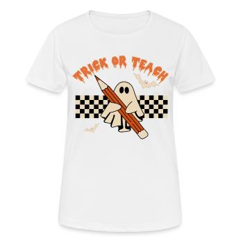 Halloween Trick Or Treat - Frauen T-Shirt atmungsaktiv - Weiß - Vorne - AI Model Female 172 dark (172cm)