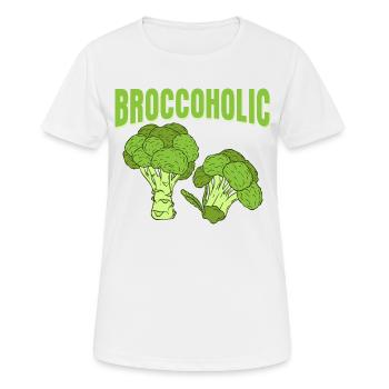 Broccoholic Broccoli Vegetable - Frauen T-Shirt atmungsaktiv - Weiß - Vorne - AI Model Female 172 dark (172cm)