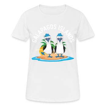Galapagosinseln Blaufußtölpel Weihnachten - Frauen T-Shirt atmungsaktiv - Weiß - Vorne - AI Model Female 172 dark (172cm)