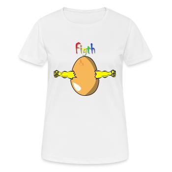 Œufs LGBT - T-shirt respirant Femme - blanc - Devant - AI Model Female 172 dark (172cm)