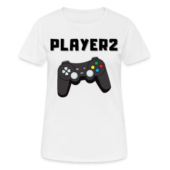 PLAYER 2, Family Set, Tshirt Set Father and Son - Women's Breathable T-Shirt - white - Front - AI Model Female 172 dark (172cm)