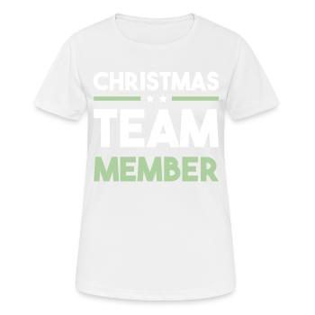 Christmas Team - Women's Breathable T-Shirt - white - Front - AI Model Female 172 dark (172cm)
