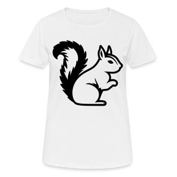 Ecureuil - T-shirt respirant Femme - blanc - Devant - AI Model Female 172 dark (172cm)