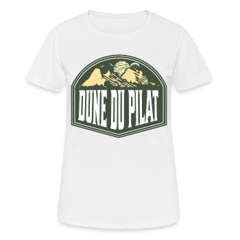 Dune du Pilat, Arcachon, Frankreich - Frauen T-Shirt atmungsaktiv - Weiß - Vorne - AI Model Female 172 dark (172cm)