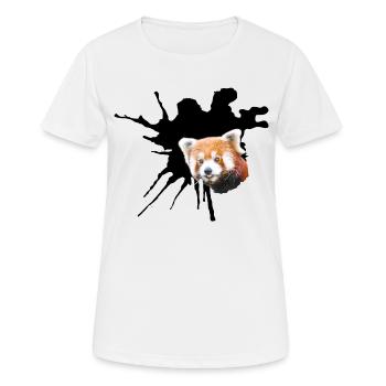 Roter Panda, Spalte - Frauen T-Shirt atmungsaktiv - Weiß - Vorne - AI Model Female 172 dark (172cm)