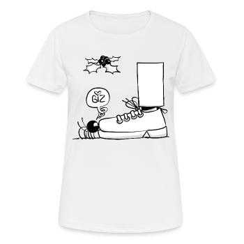 Beth die Spinne - Der Kuss unter dem Mistelzweig - Frauen T-Shirt atmungsaktiv - Weiß - Vorne - AI Model Female 172 dark (172cm)